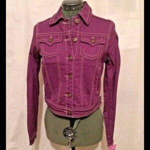 JuJu Purple Jean Jacket Size Small